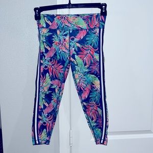 Athleta Girl floral crop leggings size Girls XL/14.
